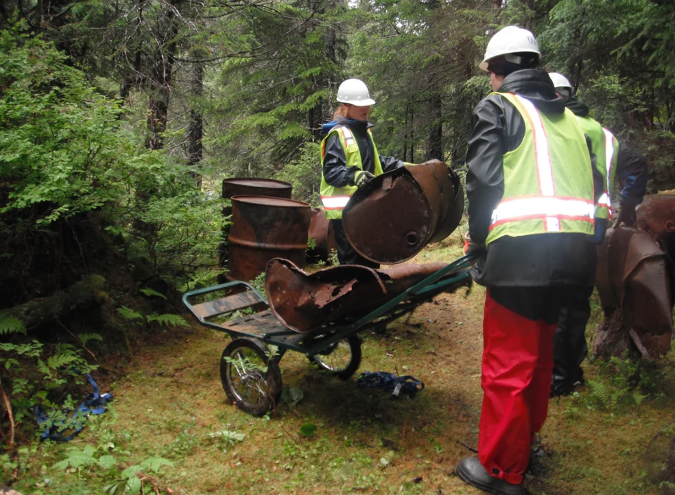 Granite Mine Drum Removal, Whittier, Alaska