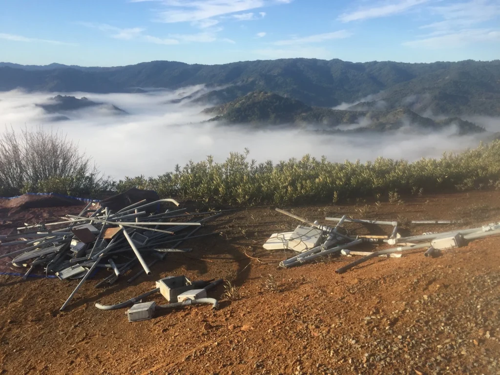 RCO Tower Demolition, Ukiah, California